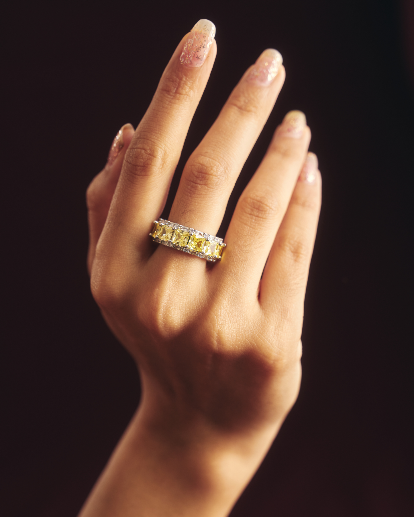 Coloured Eternity Ring