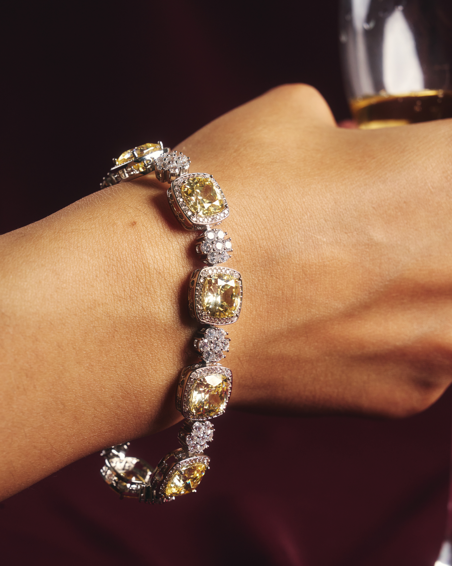 Coloured Cushion Bracelet