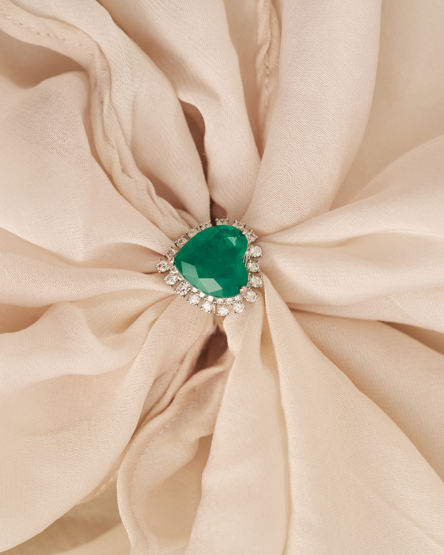 Heart Prong Ring